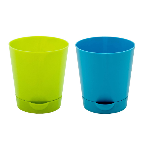 Self Watering Round Plastic Planter - Set of 2