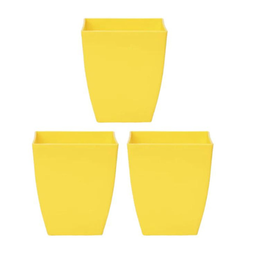 Attractive Yellow 3 inch Plastic Pots & Planters