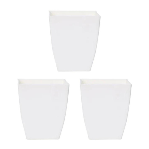 Attractive White 3 inch Plastic Pots